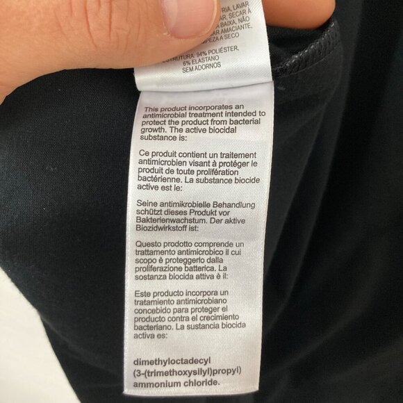 Mountain Hardwear Black Exercise Dress Cowl Neck Cap Sleeve Travel Errands Basic - Picture 10 of 11